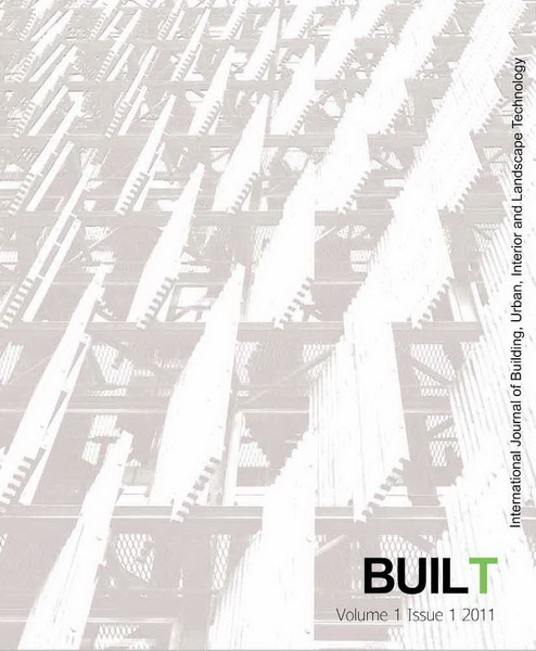 					View Vol. 1 (2011): BUILT 1. 2011
				